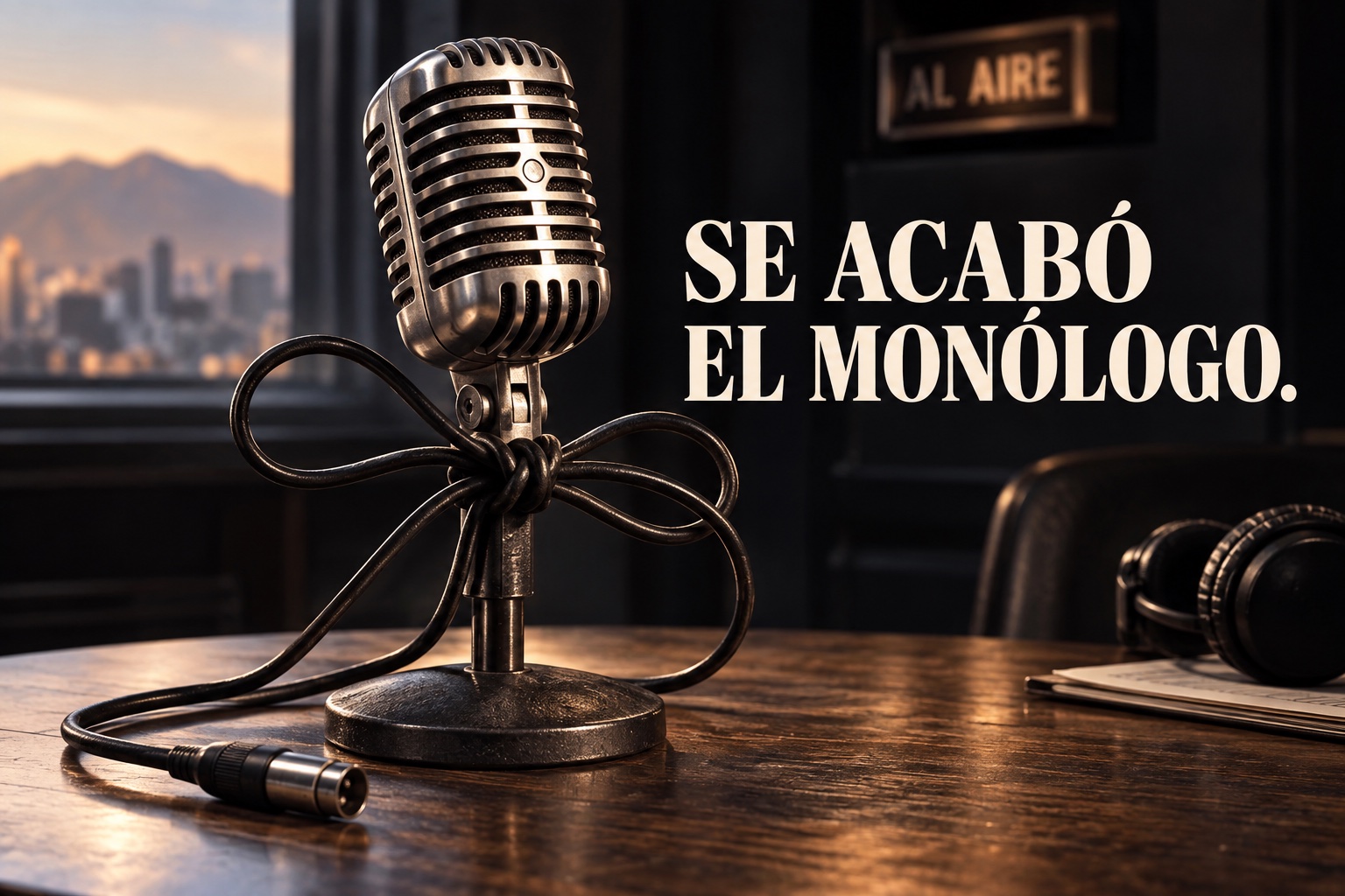 Se acabó el monólogo